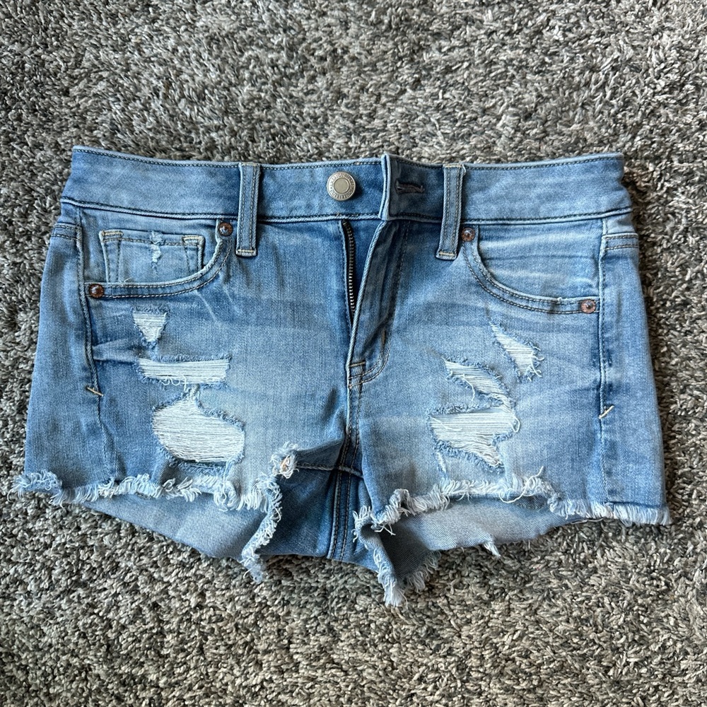 Distressed Denim Women Shorts